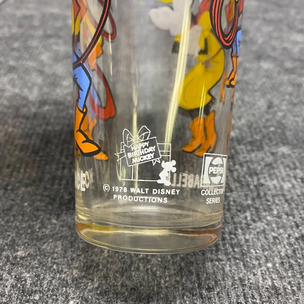 Vintage 1978 Pepsi Disney Collector Series Glass Horace Horsecollar Clarabelle